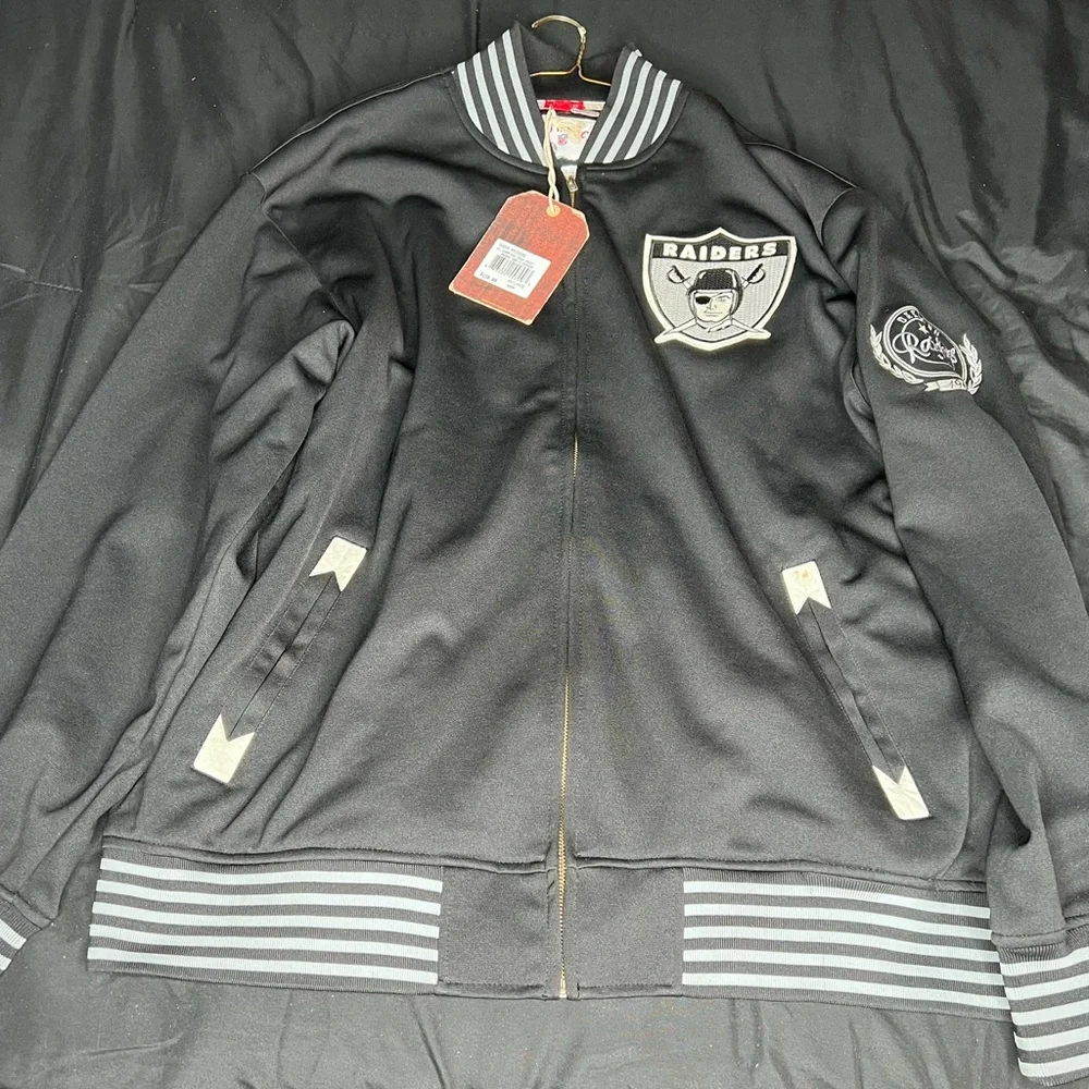 Oakland raiders Mitchell & ness track jacket - Picture 1 of 9